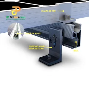 Kit d'accessoires de montage et de fixation pour panneaux solaires
